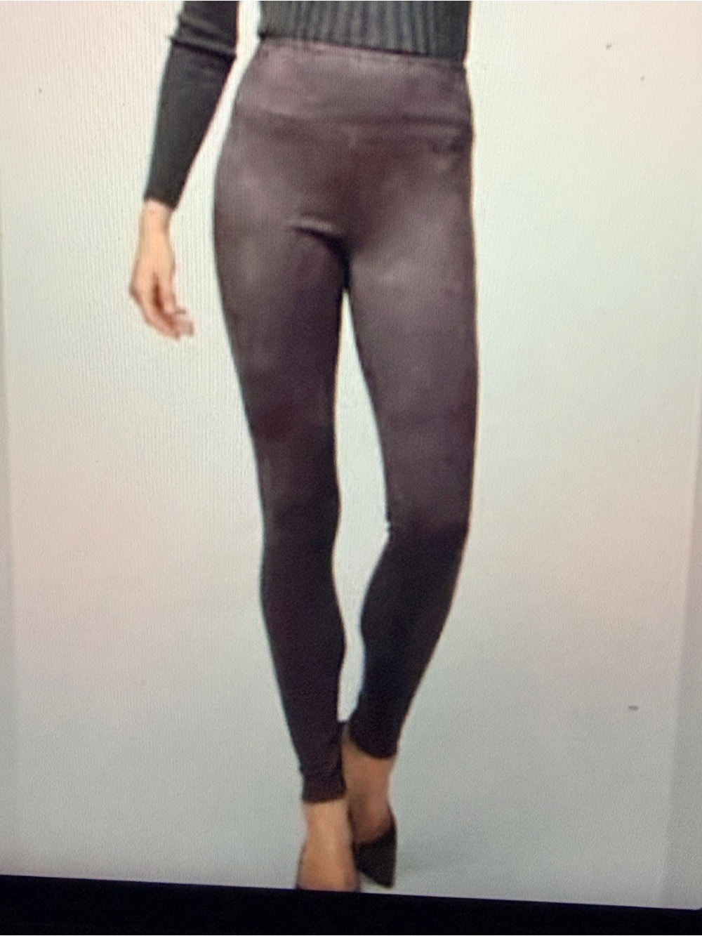 White House Black Market Runway Faux Suede Leggings NWOT.